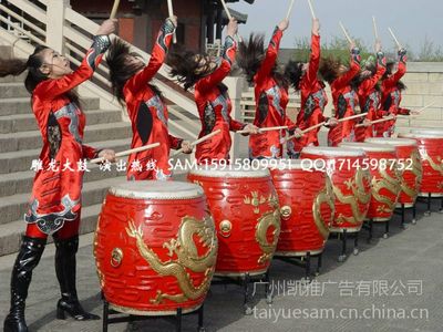 鼓动商机 广州雕龙大鼓助力公司产品发布会礼仪庆典演出